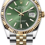 Rolex Datejust 36 Oystersteel And Yellow Gold Olive Green Dial Jubilee Bracelet - 126233 - 2026
