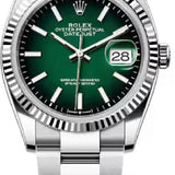 Rolex Datejust 36 Oystersteel White Gold Green Ombré Dial Oyster Bracelet - 126234 - 2026