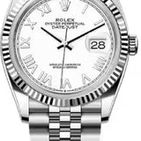 Rolex Datejust 36 Oystersteel White Gold White Roman Dial Jublee Bracelet - 126234 - 2026