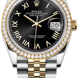 Rolex Datejust 36 Oystersteel Yellow Gold Bright Black Dial Jubilee Bracelet - 126283Rbr - 2026