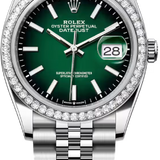 Rolex Datejust 36 Oystersteel White Gold Green Ombré Dial Jubilee Bracelet - 126284Rbr - 2026