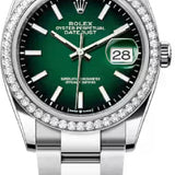 Rolex Datejust 36 Oystersteel White Gold Green Ombré Dial Oyster Bracelet - 126284Rbr - 2026