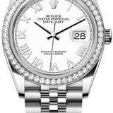 Rolex Datejust 36 Oystersteel White Gold White Dial Jubilee Bracelet - 126284Rbr - 2026