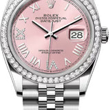 Rolex Datejust 36 Oystersteel White Gold Pink Diamond Set Dial Jubilee Bracelet - 126284Rbr - 2026