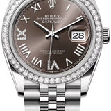 Rolex Datejust 36 Oystersteel White Gold Dark Grey Diamond Set Dial Jubilee Bracelet - 126284Rbr - 2026
