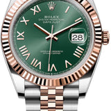 Rolex Datejust 41 Oystersteel Everose Gold Mint Green Dial Jubilee Bracelet - 126331 - 2026