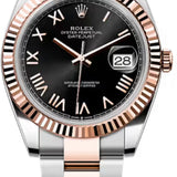 Rolex Datejust 41 Oystersteel Everose Gold Bright Black Dial Oyster Bracelet - 126331 - 2026
