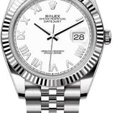 Rolex Datejust 41 Mm Oystersteel And White Gold & White Roman Dial Jubilee Bracelet - 126334 - 2026