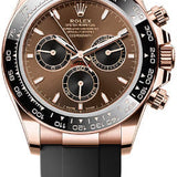 Rolex Cosmograph Daytona 40mm Everose Gold Chocolate Black Dial Cerachrom Bezel Oysterflex Bracelet - 126515LN - 2025