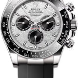 Rolex Cosmograph Daytona 40mm White Gold Meteorite Black Dial Cerachrom Bezel Oysterflex Bracelet - 126519LN - 2025