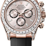 Rolex Cosmograph Daytona 40mm Everose Gold Diamond-Set Dial Oysterflex Bracelet Diamond-Set Bezel and Diamond-Set Lugs - 126535TBR | 2024 Model