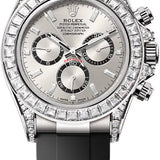 Rolex Cosmograph Daytona 40mm White Gold Diamond-Set Dial Oysterflex Bracelet Diamond-Set Bezel and Diamond-Set Lugs - 126539TBR | 2024 Model