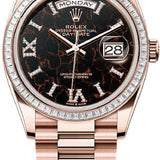 Rolex Day-Date 36 36mm Eisenkiesel Diamond-Set Dial Diamond-Set Bezel President Bracelet - 128395TBR | 2024 Model