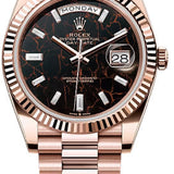 Rolex Day-Date 40 40mm Eisenkiesel Diamond Set Dial Fluted Bezel President Bracelet - 228235 | 2024 Model