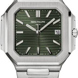 Patek Philippe Cubitus Date Sweep Seconds Steel 45mm Olive Green Dial 5821/1A - 001 - Luxury Time NYC